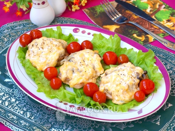 Фото мяса по-французски на сковороде