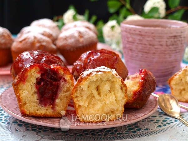 Кексы на молоке в силиконовых формочках