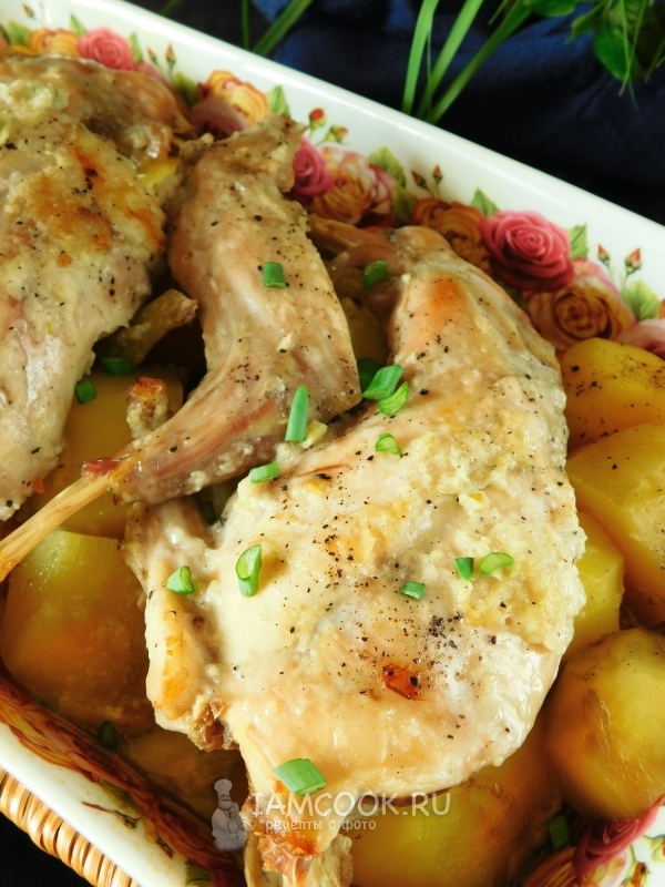 Рецепт кролика, запечённого в фольге в духовке