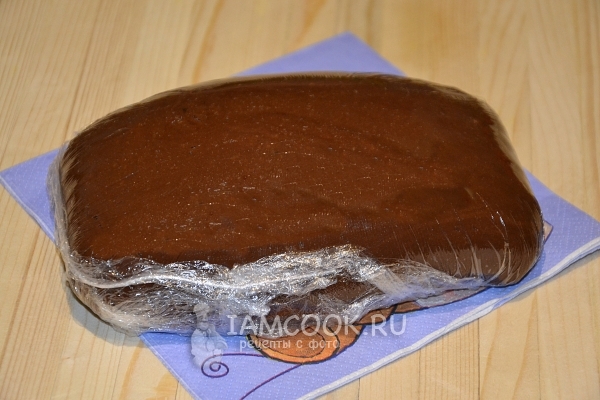 Завернуть тесто в пленку