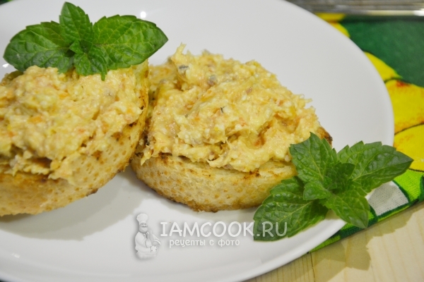 Рецепт паштета из сельди с морковью и плавленным сыром