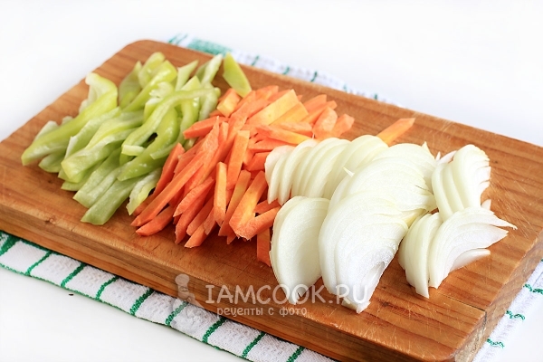 Порезать овощи