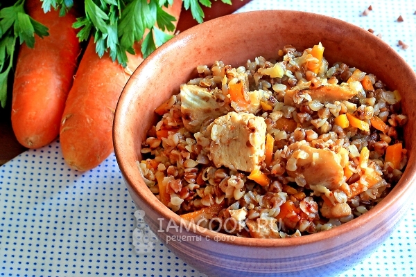 Рецепт плова из гречки с курицей