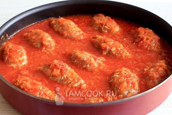 Залить голубцы заливкой