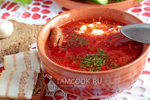 Рецепт вкусного борща с говядиной