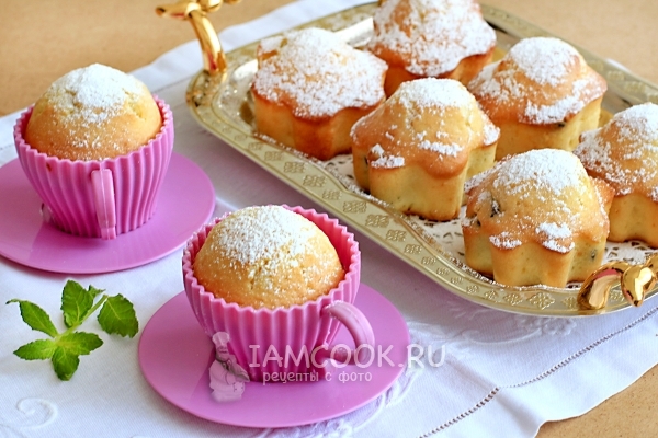 Рецепт кексов с изюмом в силиконовых формах