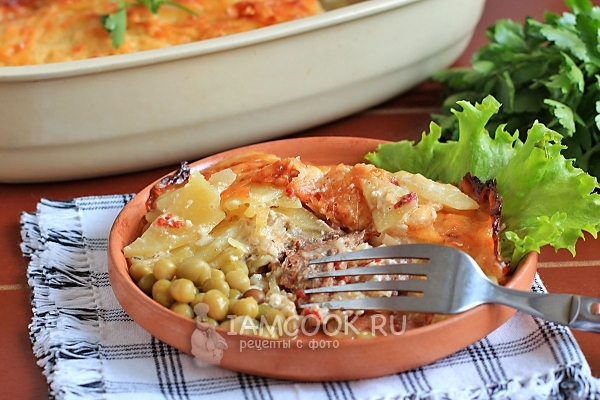 Фото мяса под шубой в духовке