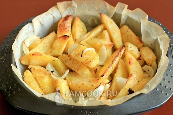 Фото вареной картошки, запеченной в духовке