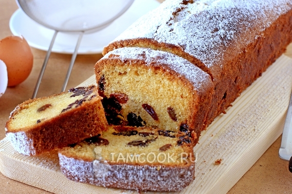 Фото кекса с изюмом