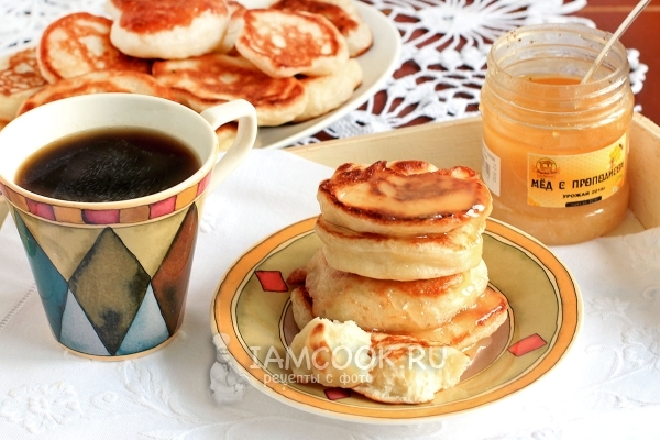 Фото постных оладий на дрожжах