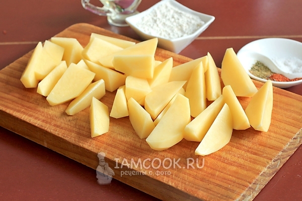 Порезать картофель