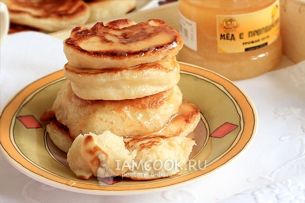 Рецепт постных оладий на дрожжах