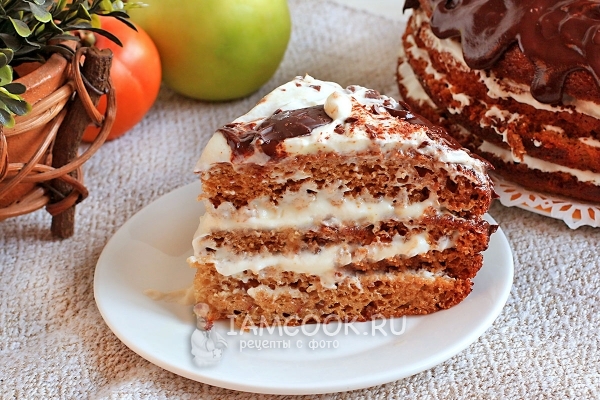 Рецепт торта «Трухлявый пень» с вареньем