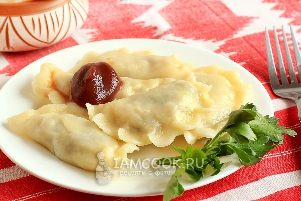 Фото постных вареников с картошкой и грибами