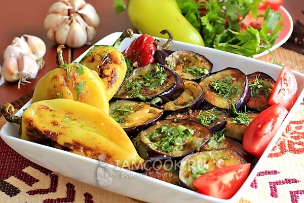 Рецепт жареных баклажанов в маринаде