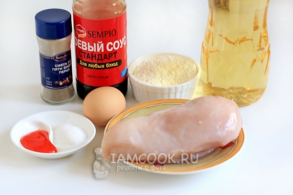 Ингредиенты для куриных отбивных в соевом маринаде