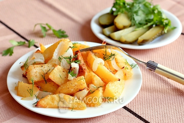 Рецепт вареной картошки, запеченной в духовке