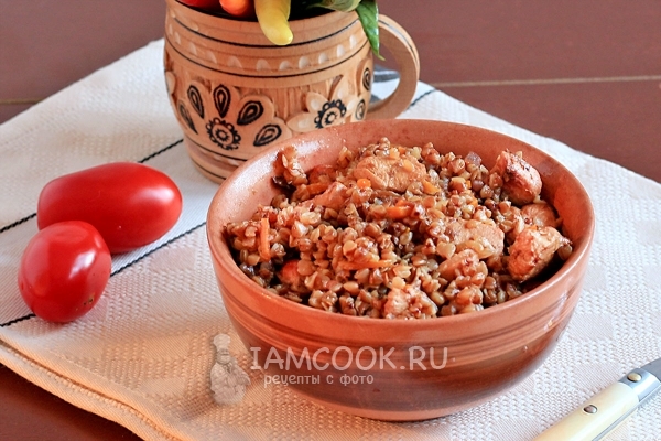 Фото гречки с куриным филе
