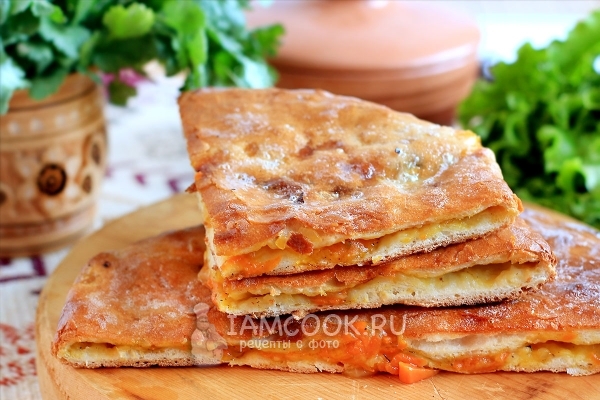 Фото осетинского пирога с тыквой (Насджин)