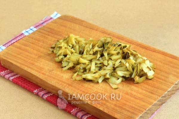 Порезать грибы