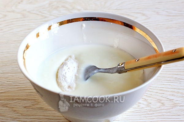 Положить в кефир соду