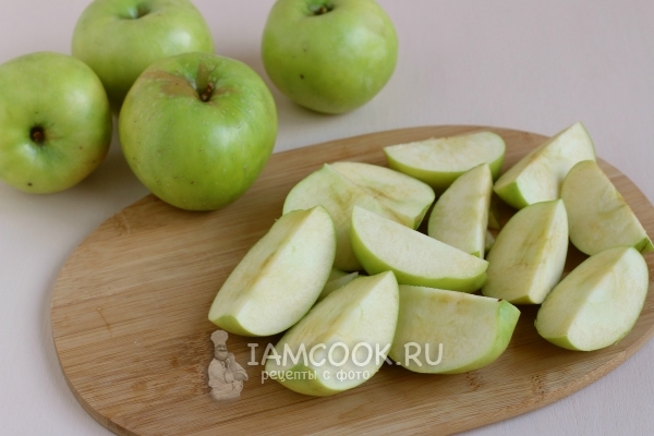 Порезать яблоки