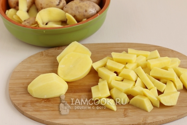 Порезать картофель