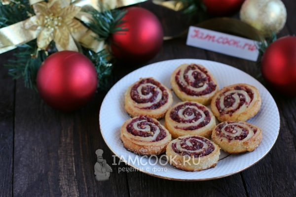 Рецепт праздничного печенья с клюквой и орехами