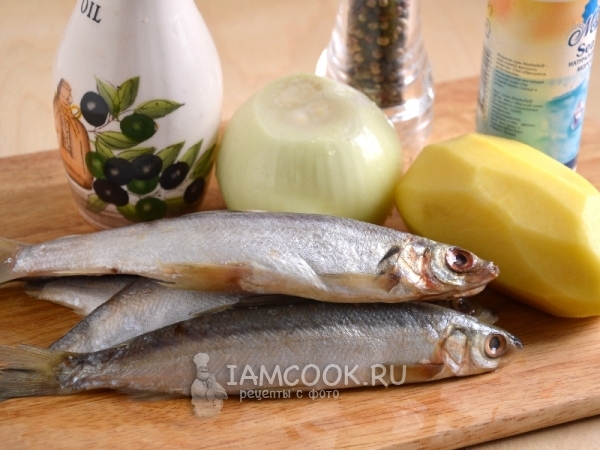 Ингредиенты для пирога из ряпушки