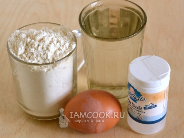 Ингредиенты для теста