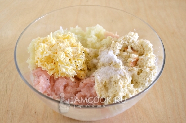 Соединить компоненты для фарша