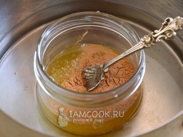 Смешать мед с корицей и соком лимона