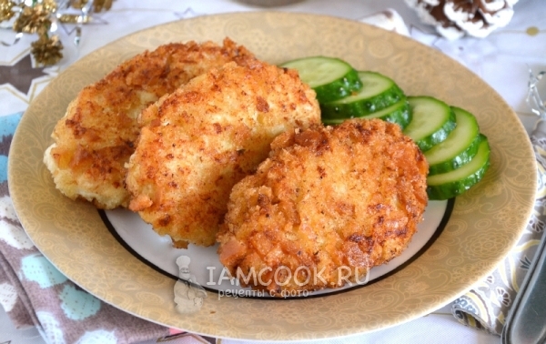 Фото классических пожарских котлет со сливочным маслом