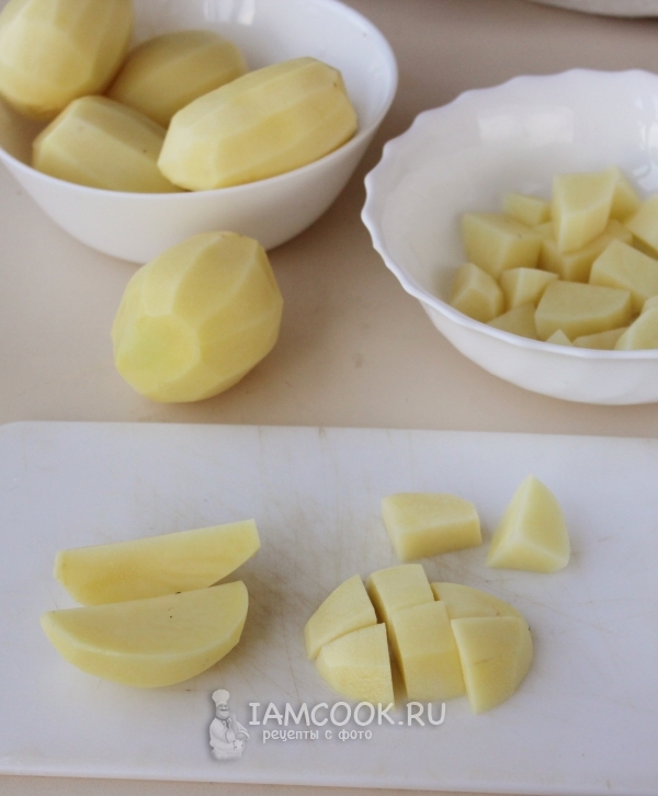 Порезать картофель