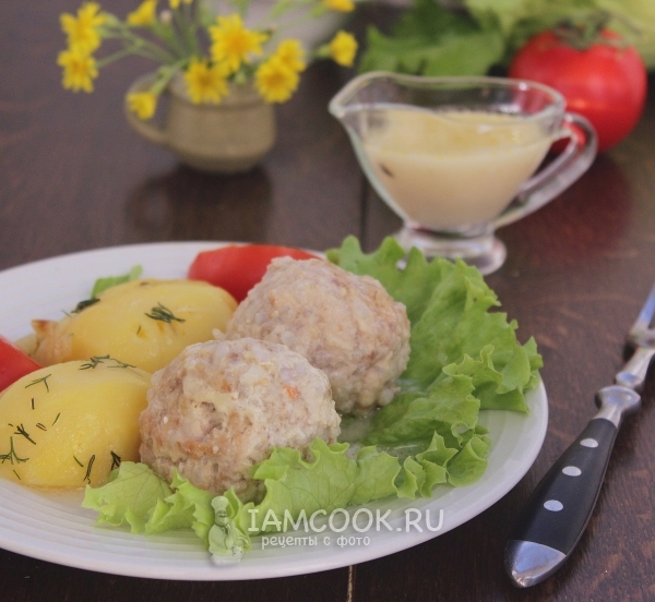 Фото тефтелей в белом соусе