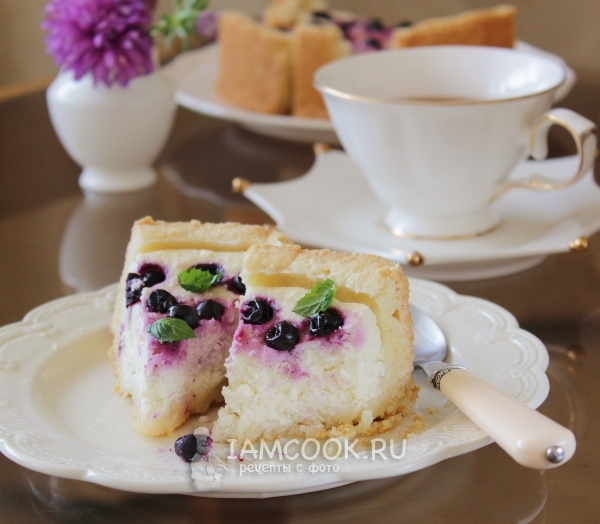 Фото пирога с творогом и смородиной