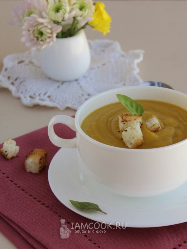 Рецепт супа-пюре из тыквы и кабачков