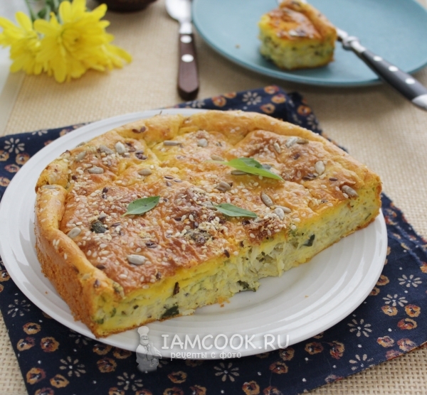 Рецепт заливного пирога с капустой на сметане