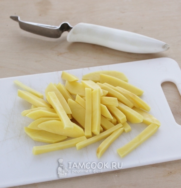 Порезать картофель