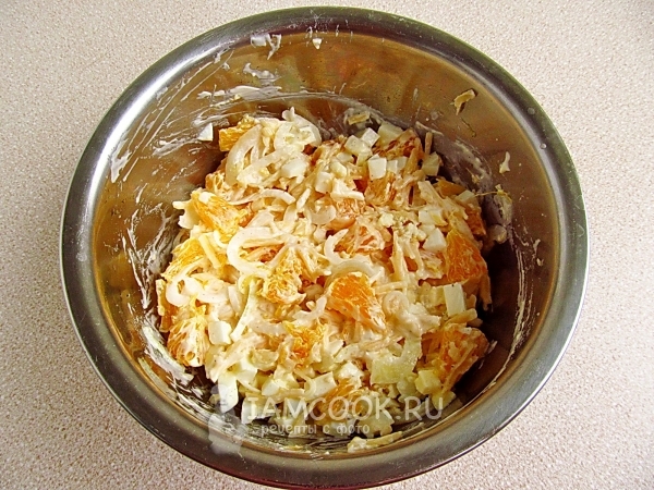 Размешать салат