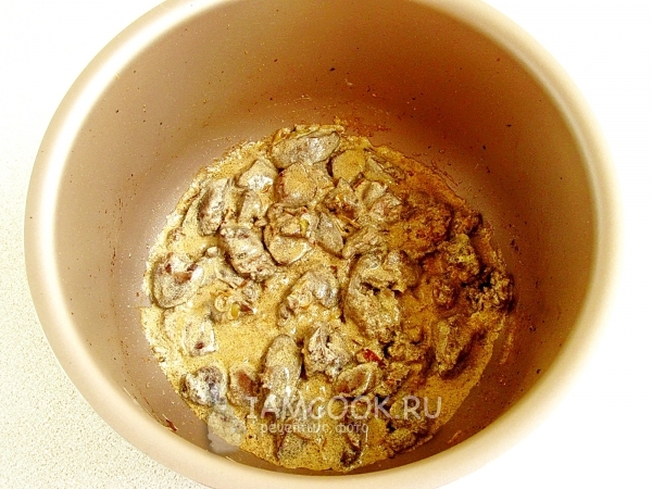 Потушить печень