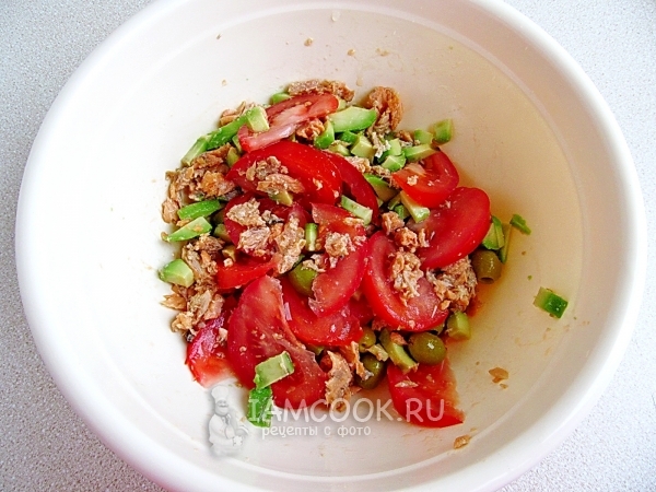 Размешать салат