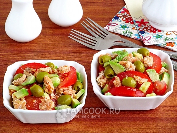 Фото салата «Волшебная рыбка»