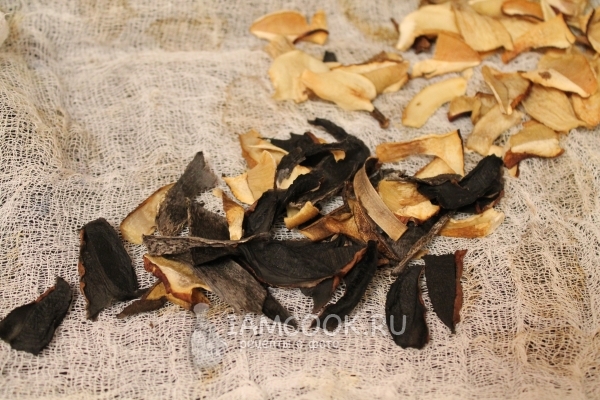 Высушить грибы