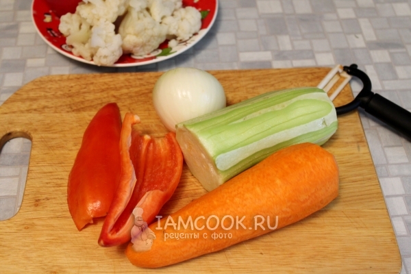 Почистить овощи