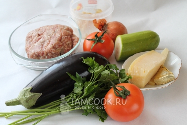 Фото баклажанной запеканки с мясным фаршем