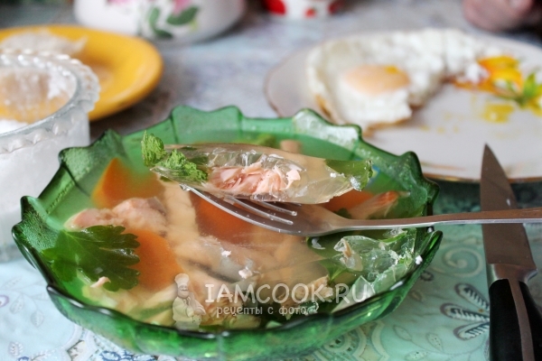 Фото заливного из семги