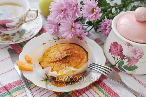 Фото запеканки из тыквы с яблоками