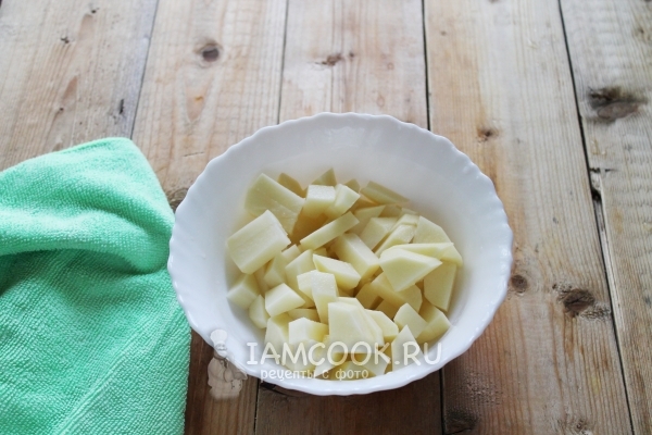 Порезать картофель