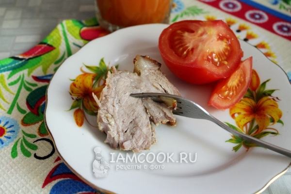 Пряная свиная шейка в фольге